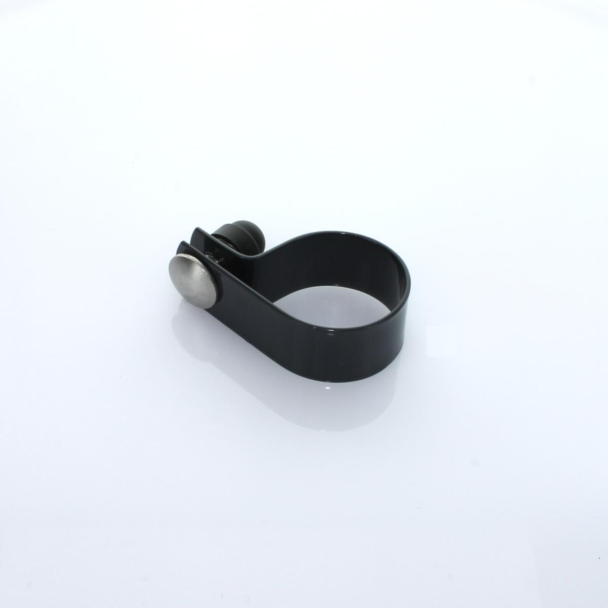Schelle Ø 042 mm anthrazit einseitig cpl. mit Zubehör