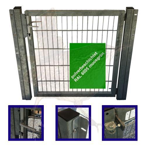 Gartentor 1-flgl. 1000x0800 mm grün, LGT Vario